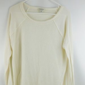 Lucky Brand Cream Raw Thermal Shirt Top